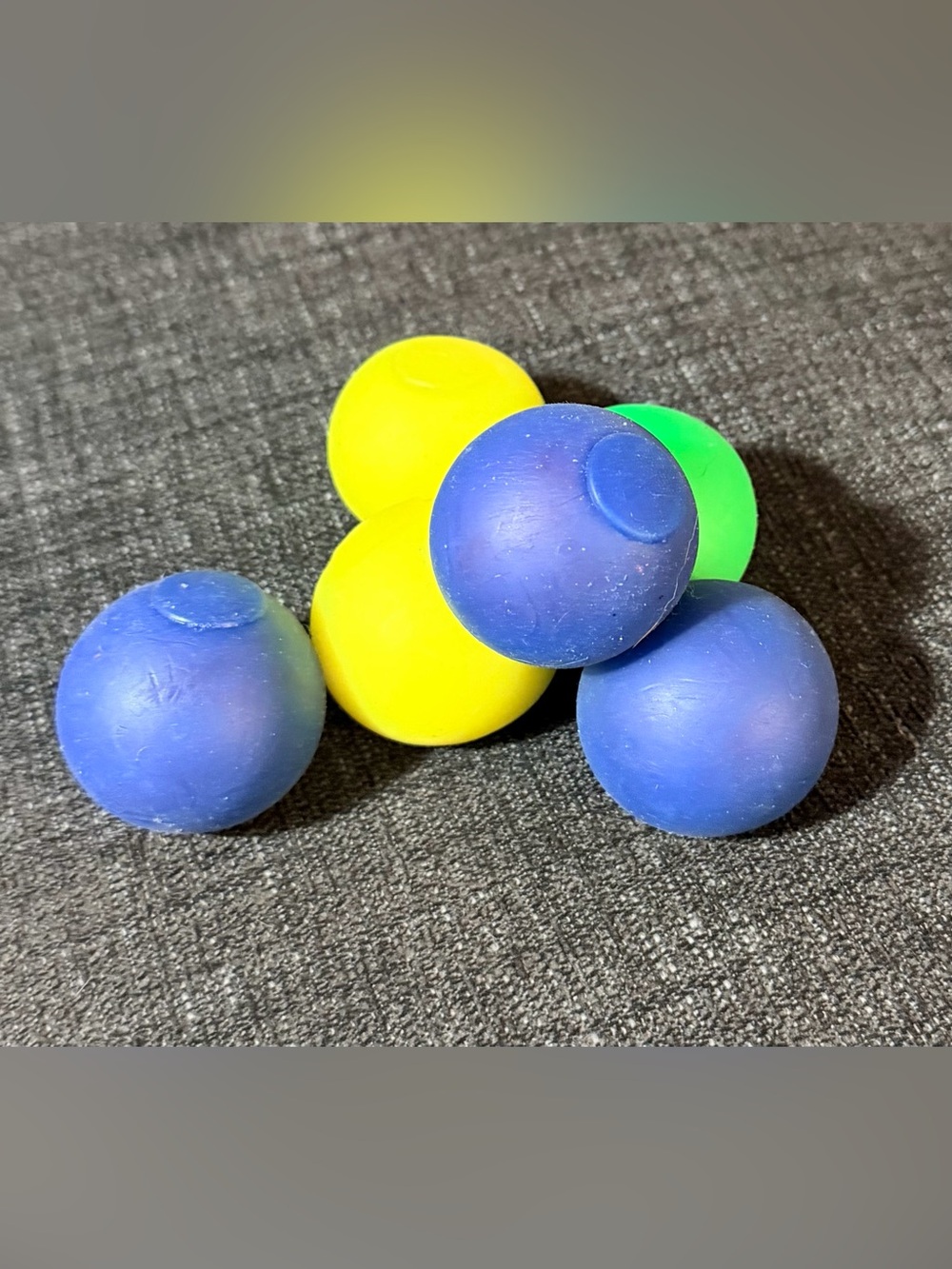 Squishies Blue and Yellow sensory Balls - Colorful